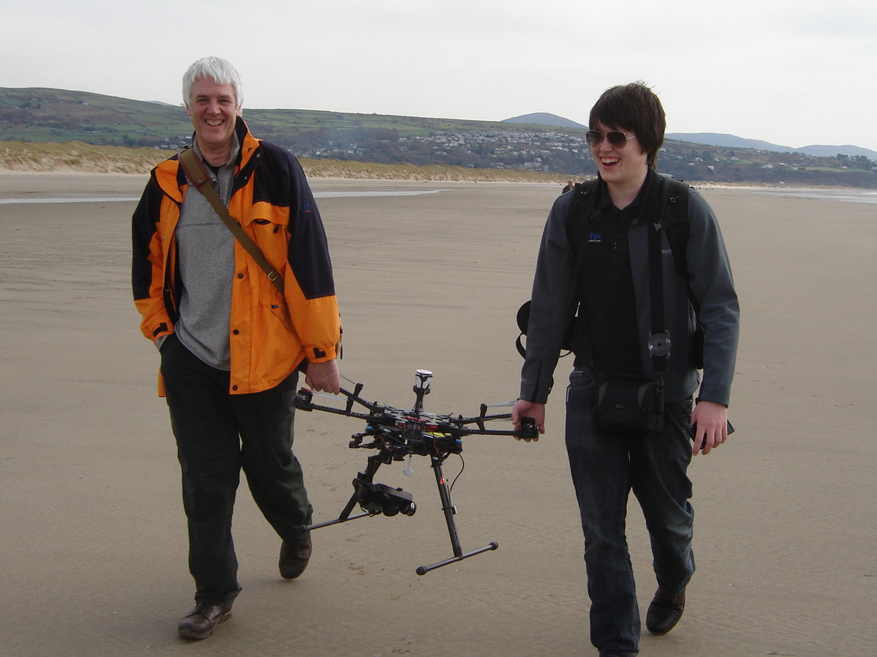 Skyonix using their drones to record the site from the air